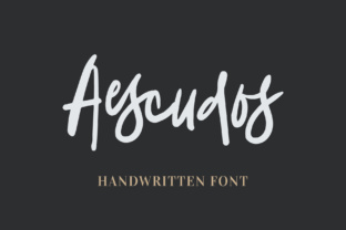 Aescudos Font: A Natural Handwritten Typeface for Branding