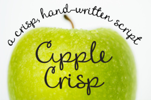Apple Crisp Font: A Handcrafted Script for Crafters and Small Shop Owners