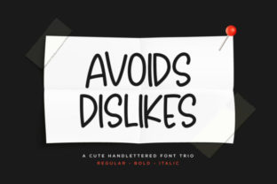 Avoids Dislikes Font: A Handmade Typeface for Editorial Design