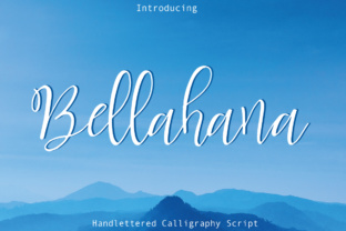 Bellahana: A Playful Handwritten Script for Brand Design