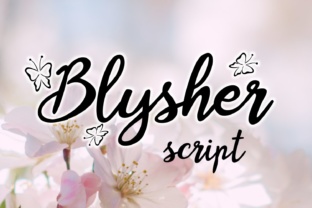 Blysher Handwritten Font Brings Delicate Butterfly Charm to Branding Projects