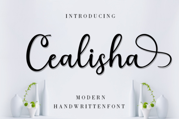 Cealisha: The Modern Handwritten Font for Marketing Impact