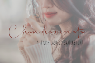 Chandrawinata: Testing a Signature Script Font in a Real Web Layout