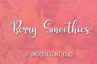 Craft Beautiful Products with the Berry Smoothies Font Duo