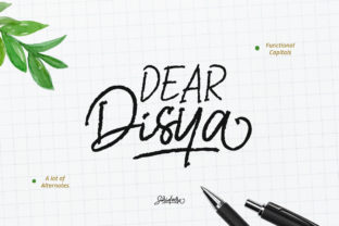 Dear Disya: A Handwritten Font for Polished Branding