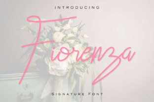 Fiorenza: A Modern Signature Font for Handmade Products