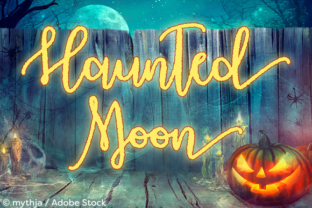 Haunted Moon: A Spooky Elegant Typeface for Editorial Design