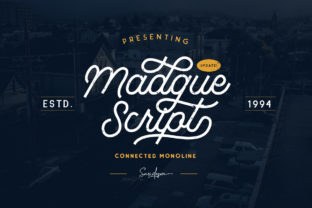 Madgue: A Mono Line Typeface for Handmade Creations