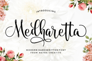 Medharetta: A Modern Handwritten Typeface for Digital Layouts