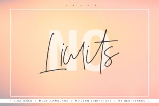 No Limits Font for Web Design: A Handmade Calligraphy Typeface in Action