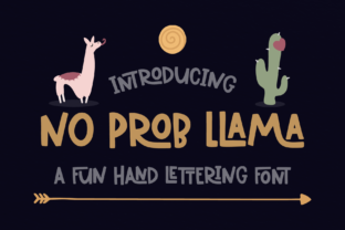No Prob Llama Typeface for Friendly Branding