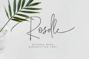 Roselle Script Font: Elegant Typeface for Marketing Visuals