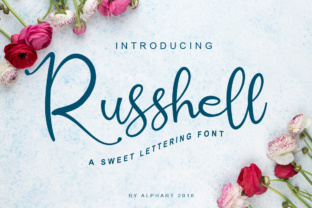 Russhell: A Handwritten Script Font for Creatives