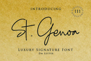 St. Genoa Review: A Handwritten Font That Brings Elegance to Branding Work
